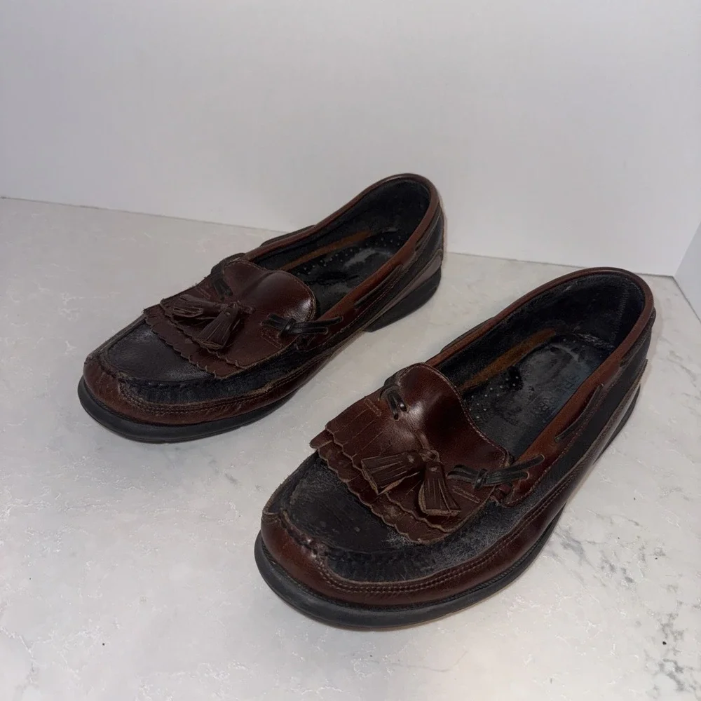 Men's Sperry Top-Sider Kiltie Tassel Loafer Boat Shoes Size 10.5M Excellent Cond